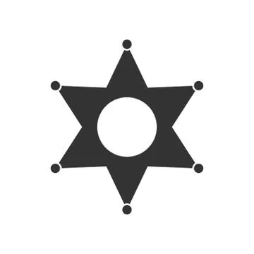 Star icon flat Stock Illustration