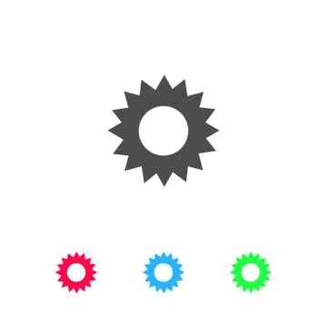 Star icon flat Stock Illustration