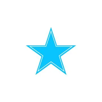 Star icon flat. Stock Illustration
