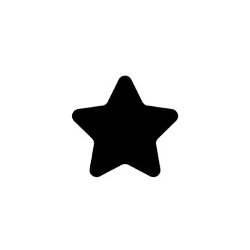 Star icon in flat style. Star symbol on white Stock Illustration