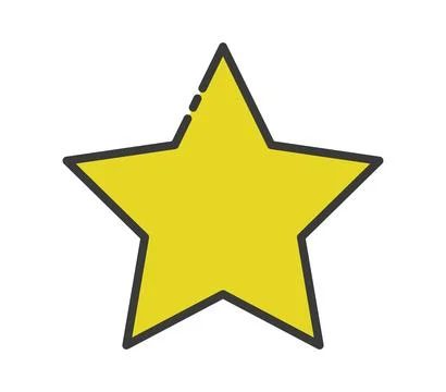 Star icon illustrated in vector on white background Stock Illustration