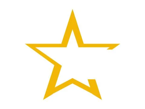 Star Icon Illustration for User Interface, Review Score, and Achievement Symb Stock Illustration