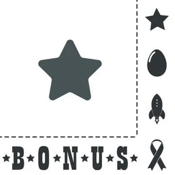 Star icon - isolated Stock Illustration