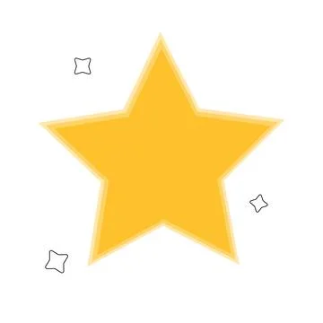 Star icon isolated on white background. Stock Illustration