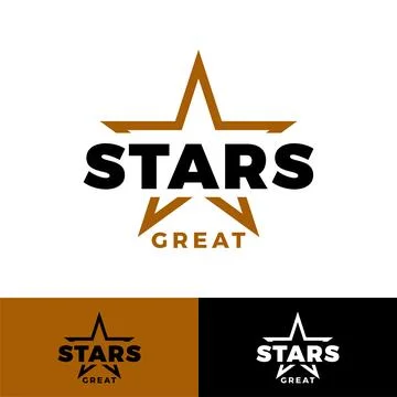 Star icon logo design template Stock Illustration