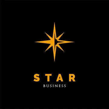 Star Icon Logo Design Template 스톡 일러스트