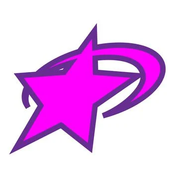 Star Icon. Pink star vector Stock Illustration