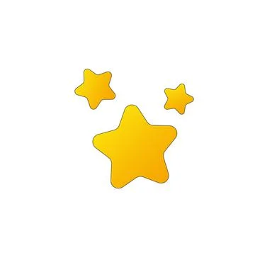 Star icon, ranking mark. Three stars customer product rating review. Stock ve Stock Illustration
