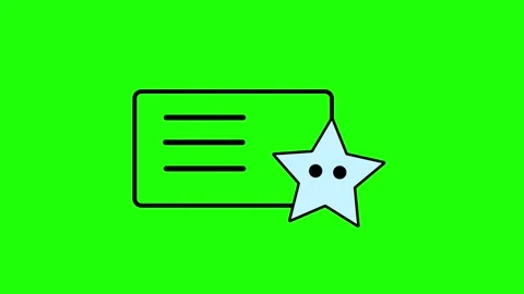 Star icon rating Stock Footage 293211392