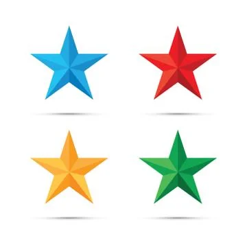 Star icon set Stock-Illustration