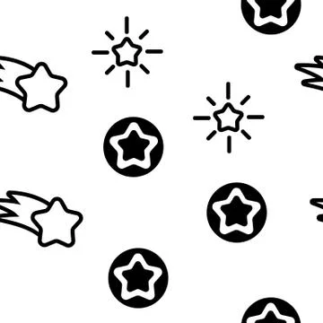 Star Icon Set Vector Seamless Pattern イラスト素材