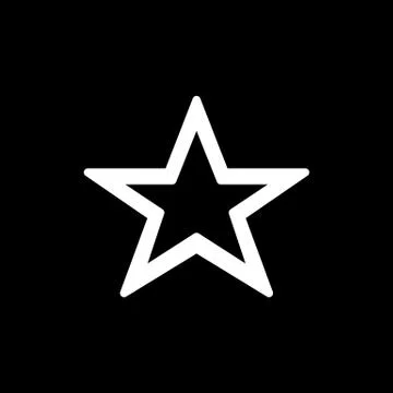 Star icon for simple flat style ui design Stock Illustration