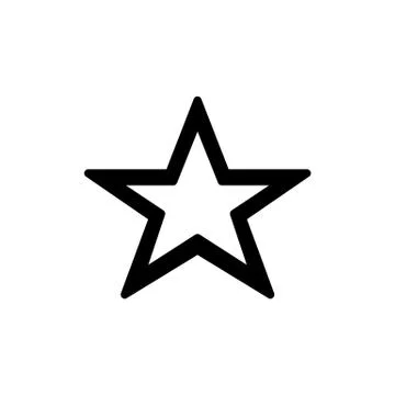 Star icon for simple flat style ui design Stock Illustration
