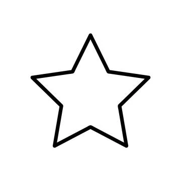 Star icon. simple flat vector illustration eps10 isolated on white background Stock Illustration