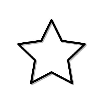 Star icon. simple flat vector illustration eps10 isolated on white background Stock Illustration