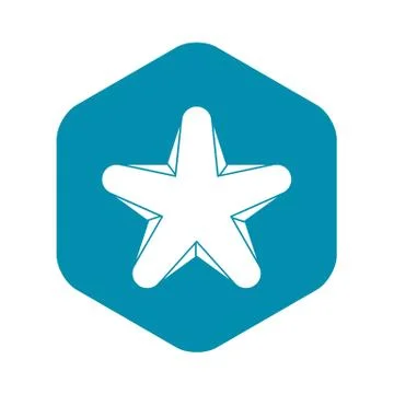Star icon, simple style Stock Illustration