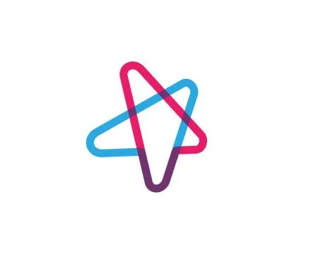 Star icon Template Stock Illustration