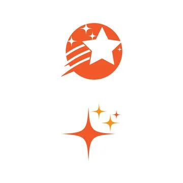 Star icon Template 库存插图