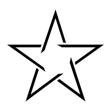 Star icon vector black star Stock Illustration