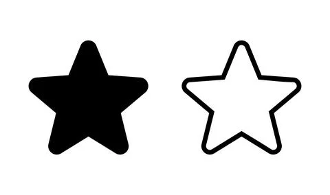 Star Icon vector. favourite star icon. Rating icon Stock Illustration