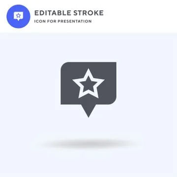 Star icon vector, filled flat sign, solid pictogram isolated on white, logo i Stock Illustration