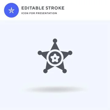 Star icon vector, filled flat sign, solid pictogram isolated on white, logo Illustrazione stock