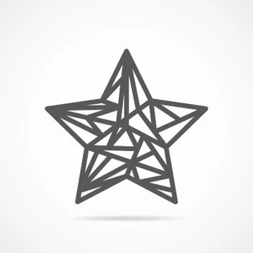Star icon. Vector illustration. Stock Illustration