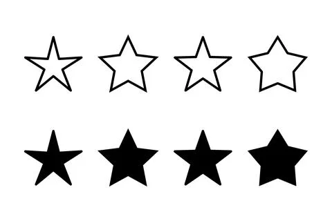 Star Icon vector illustration. rating sign and symbol. favourite star icon Stock Illustration