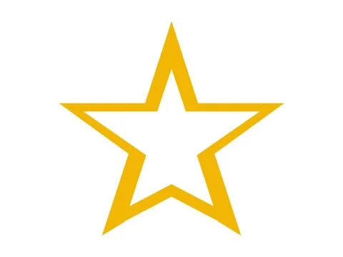 Star Icon Vector Illustration for Rating, Favorite, Award, and UI Design Stock Illustration