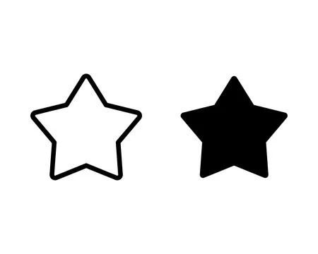 Star Icon Vector Logo Template Stock Illustration
