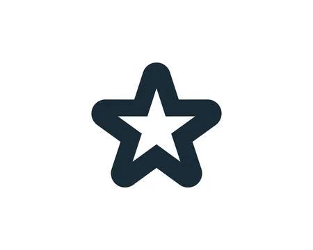Star Icon Vector Logo Template Illustration Design Stock Illustration