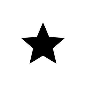 Star Icon vector. rating icon vector. favourite star icon Stock Illustration