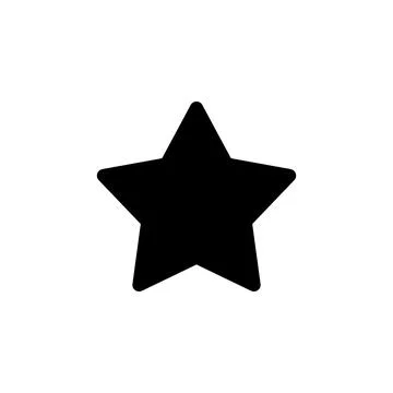 Star Icon vector. rating icon vector. favourite star icon Stock Illustration