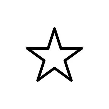 Star Icon vector. rating icon vector. favourite star icon Stock Illustration