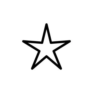Star Icon vector. rating icon vector. favourite star icon Illustrazione stock