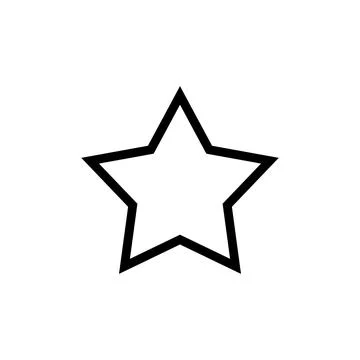 Star Icon vector. rating icon vector. favourite star icon Illustrazione stock