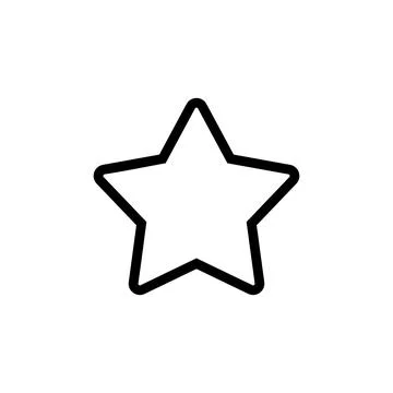 Star Icon vector. rating icon vector. favourite star icon Stock Illustration