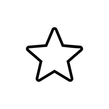 Star Icon vector. rating icon vector. favourite star icon Stock Illustration