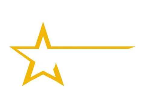 Star Icon Vector for Rating System, Favorite Button, and Award Design Stock Illustration