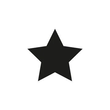 Star Icon vector. Simple flat symbol. Perfect Black pictogram illustration on Stock Illustration