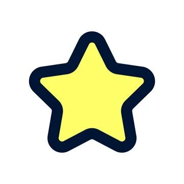 Star icon vector on a white background Stock Illustration