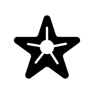 Star icon on white background. Vector icon Stock Illustration