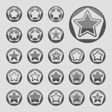 Star icons Stock Illustration