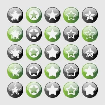 Star icons Stock Illustration