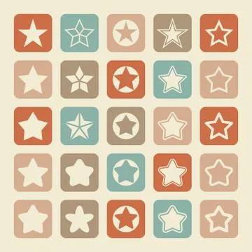 Star icons Stock Illustration