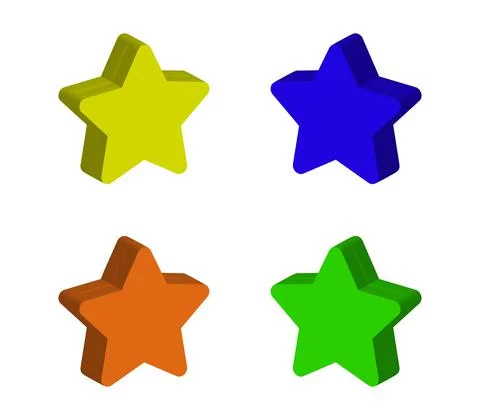 Star illustrated in vector Stock Illustration
