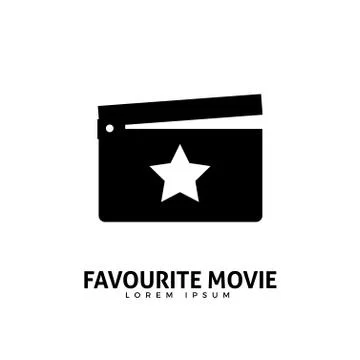 A star inside the Movie Clapperboard Stock Illustration