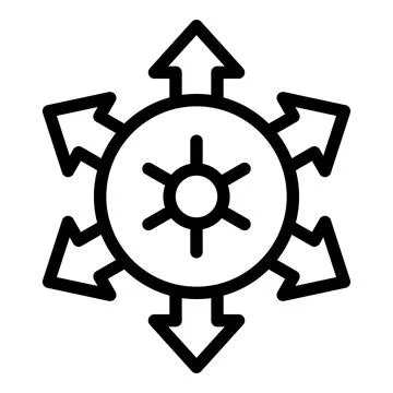 Star integrity icon outline vector. Trust vision Stock Illustration