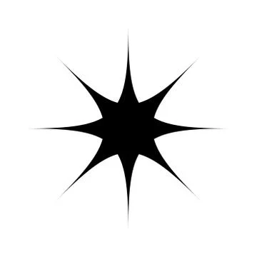 Star it is black icon . Stock Illustration
