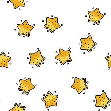 Star jelly candy gummy vector seamless pattern Illustrazione stock